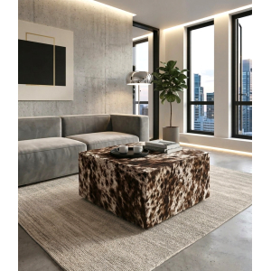 banquette méché cuir peau de vache maison tergus