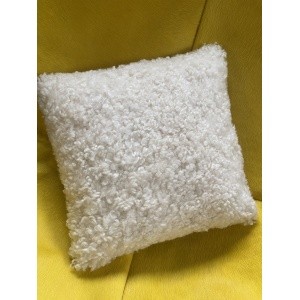 coussin laine bouclé curly
