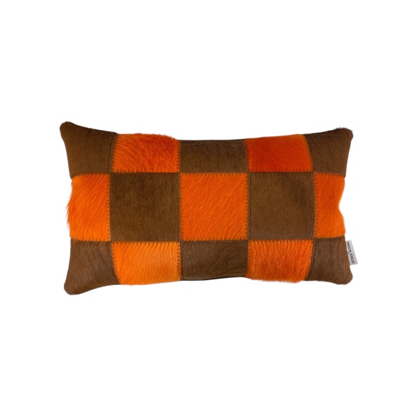 coussin cuir pop rétro