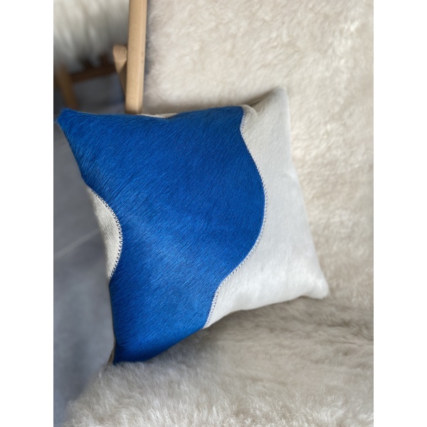 coussin déco cuir