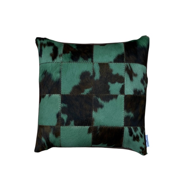coussin patchwork vache normande amande