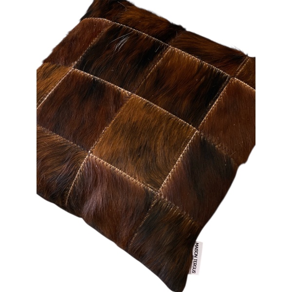 matiere naturelle coussin vache champetre