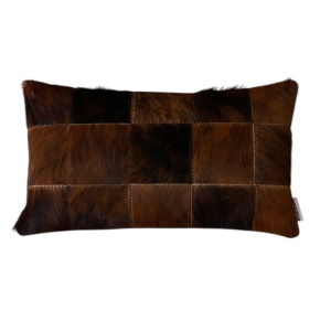 coussin rectangle vache champetre patchwork