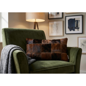 coussin vache marron maison tergus deco cuir
