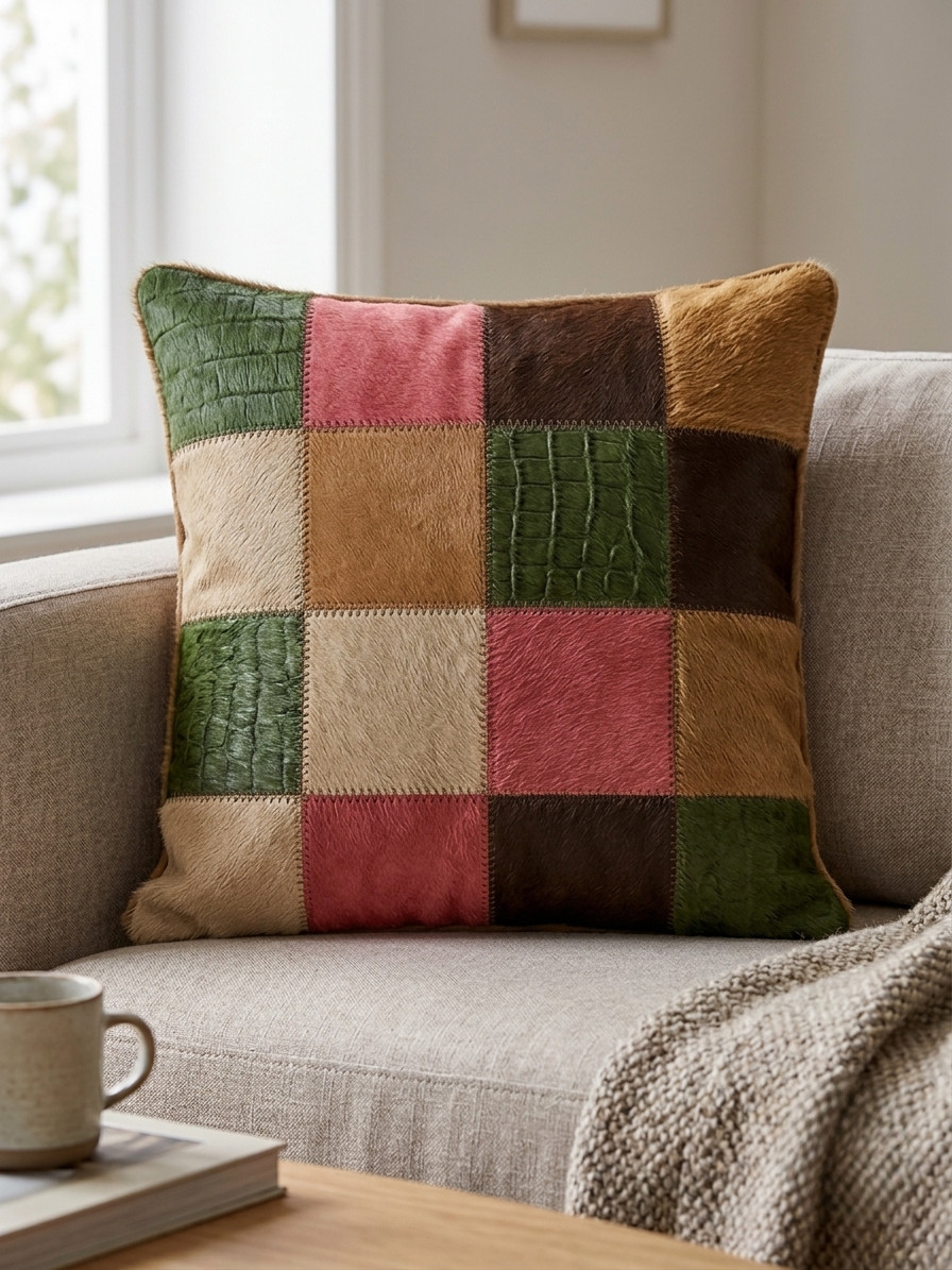 coussin peau de vache thomas