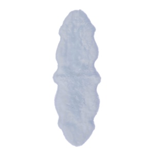 tapis mouton blanc 2 peaux