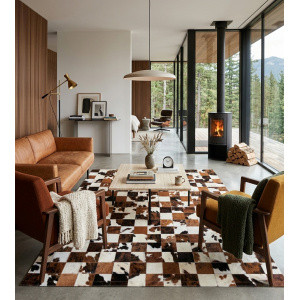 tapis peau de vache maison tergus