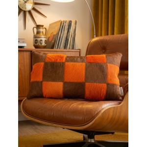coussin pop orange cuivre déco tergus