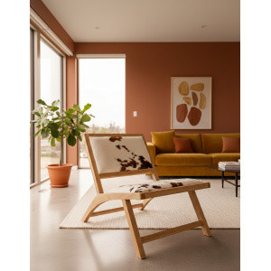 fauteuil peau de vache maison tergus