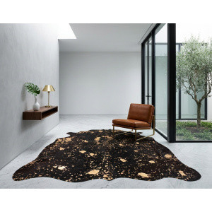 tapis noir bronze
