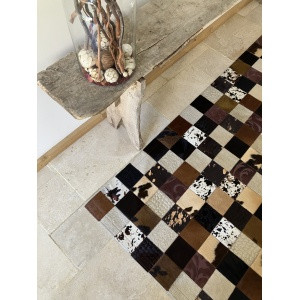 tapis marron patchwork