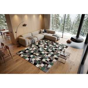 tapis maison tergus peau de vache