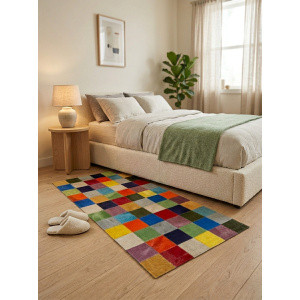 tapis chambre multicolore maison tergus