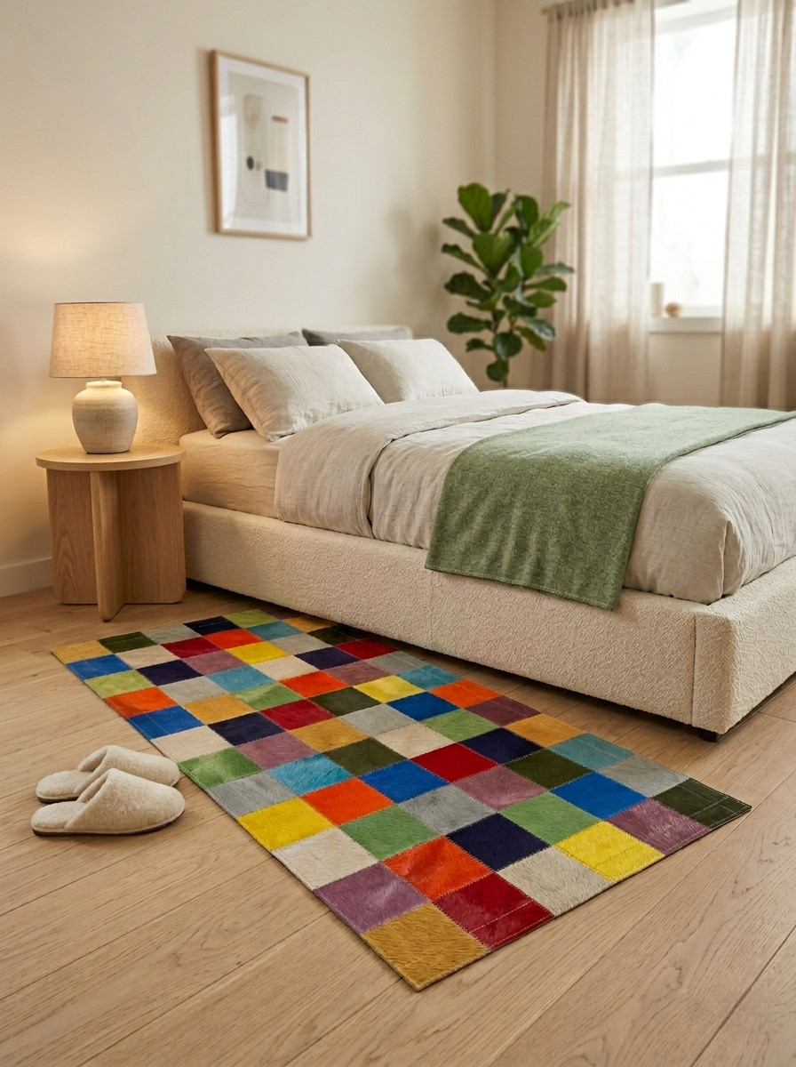 tapis chambre multicolore maison tergus