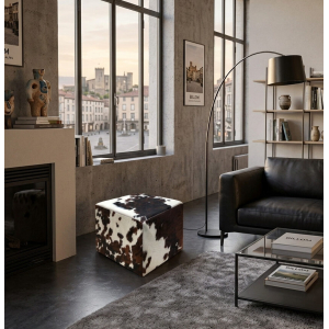 pouf peau de vache