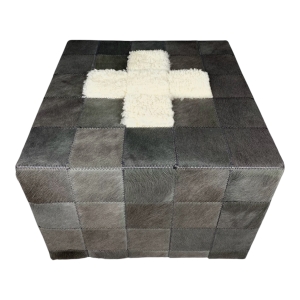 pouf suisse gris