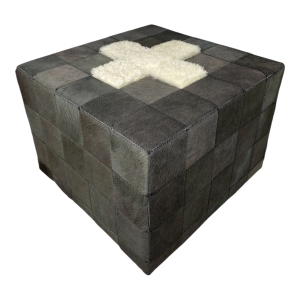 pouf suisse gris