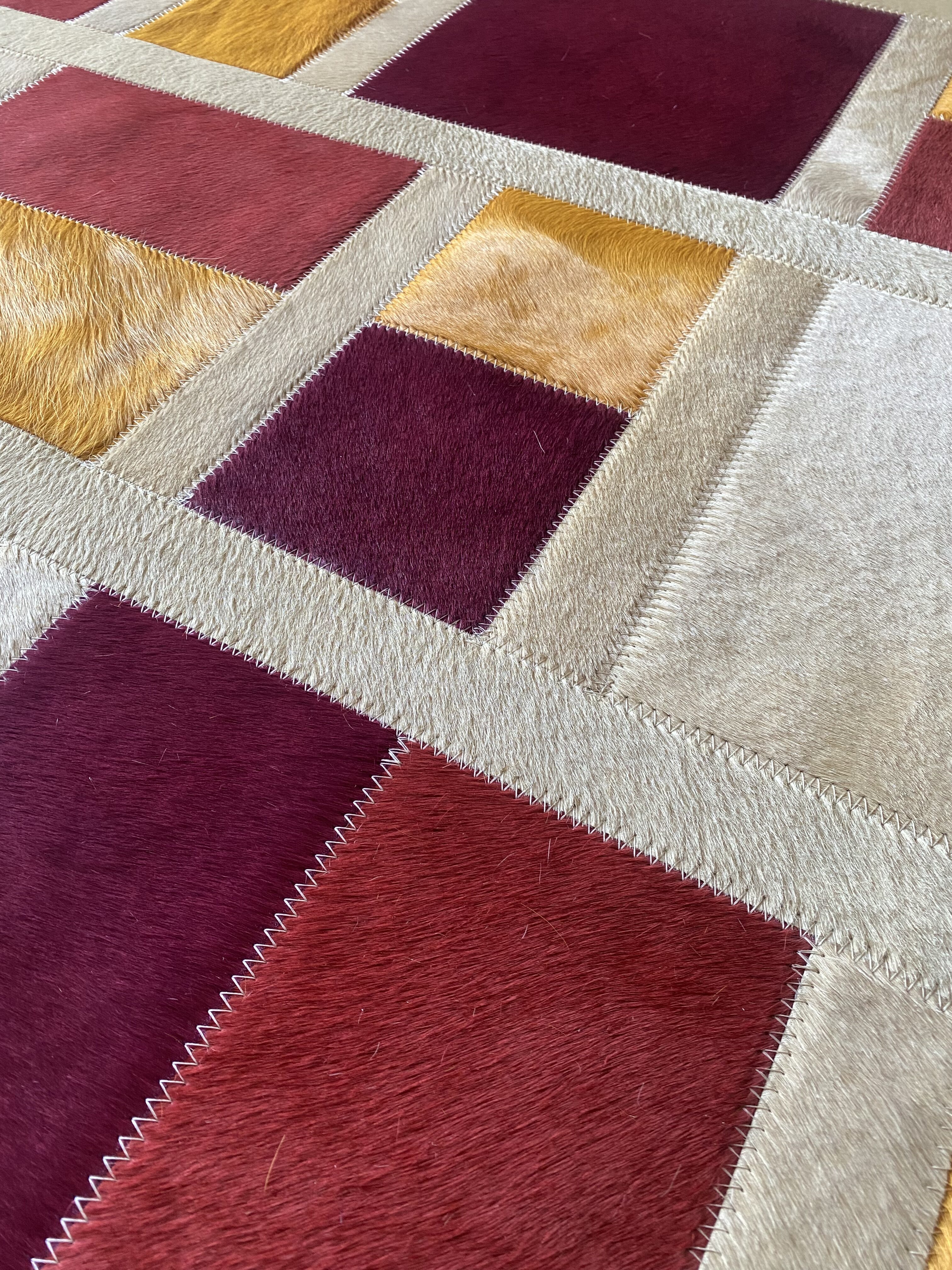 tapis cuir maison tergus peau de vache