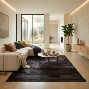 tapis maison tergus peau de vache